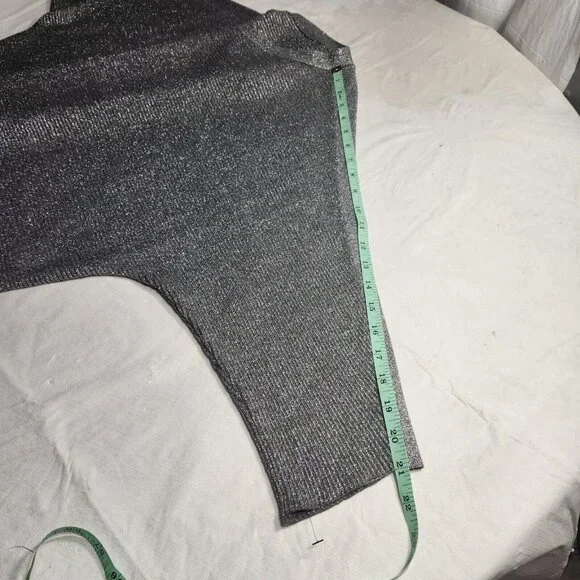 I.N.Studio Womens Size 3 X Silver top blouse plus  3/4 sleeve Crew Neck NWT --22 - Picture 7 of 10